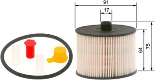 Filtro diésel Bosch N1723 para vehículos