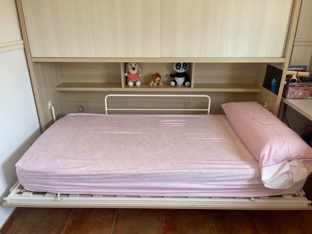 Cama plegable mas armarios