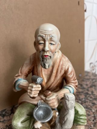Figuras abuelos de cerámica