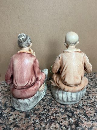 Figuras abuelos de cerámica