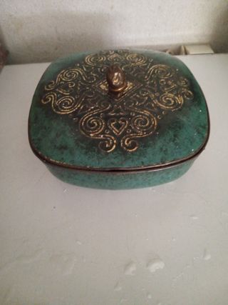 Portabiscotti in latta , vintage