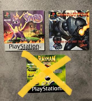 Lbretti Spyro Disruptor originali Ps1 