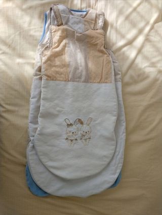 Cuna IKEA, colchón, sábanas, nórdico, sacos de cu