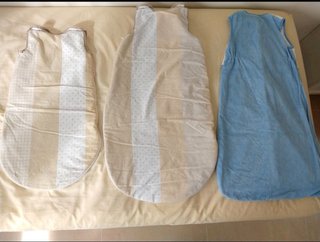 Cuna IKEA, colchón, sábanas, nórdico, sacos de cu
