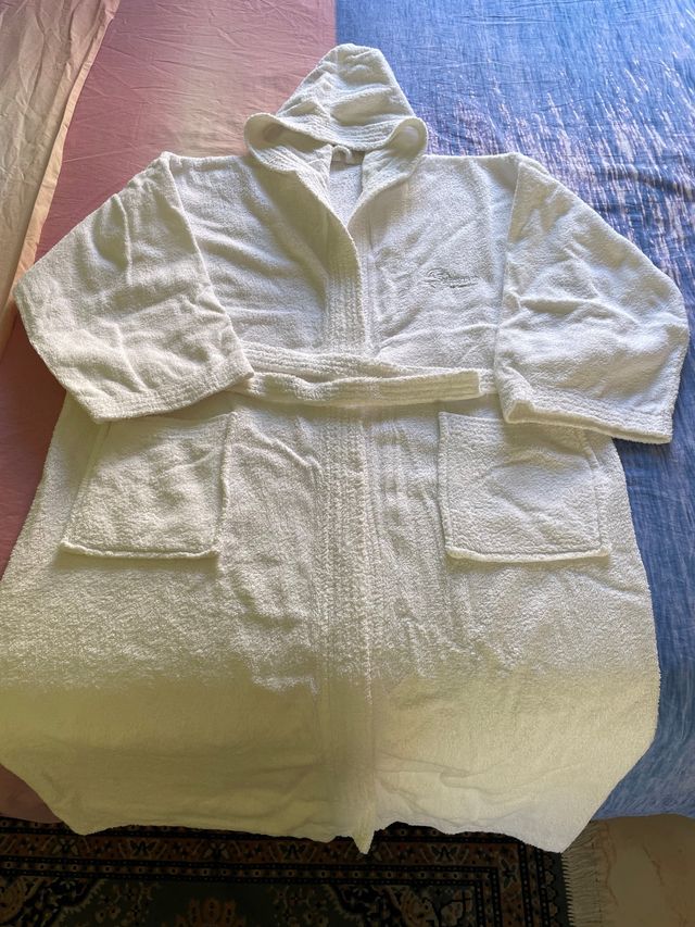 coppia accappatoi con cappuccio taglie S e M