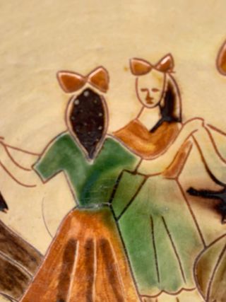 PLATO CERÁMICA DE LA BISBAL VINTAGE.