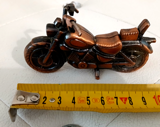 Antico Accendino in Rame Ottone da Collezione Moto