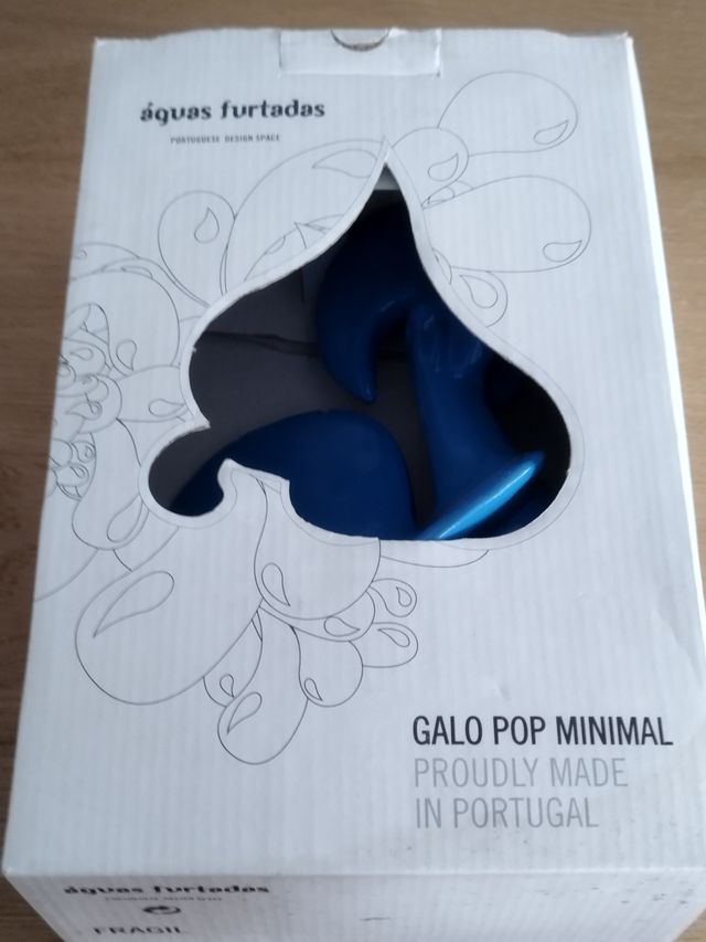 Galo pop minimal Águas furtadas azul