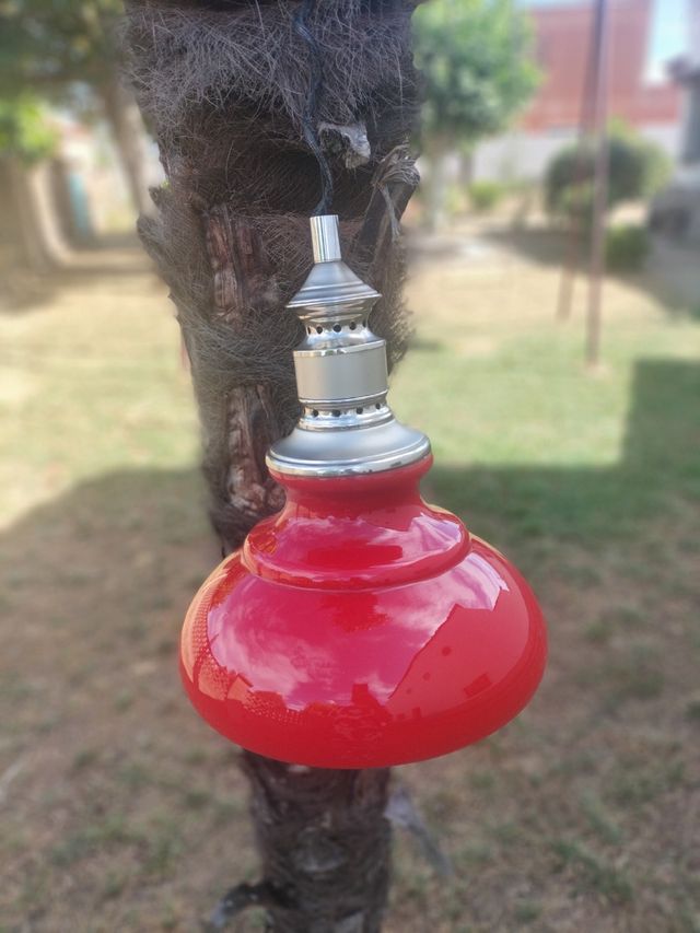 Lampara de opalina años 60/70