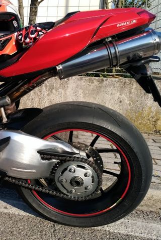 Strisce cerchio moto riflettenti rosso