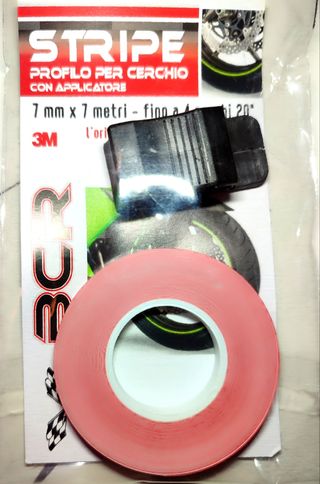 Strisce cerchio moto riflettenti rosso