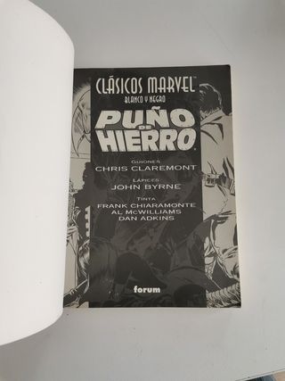 Puño de Hierro. Clásicos Marvel Blanco Negro