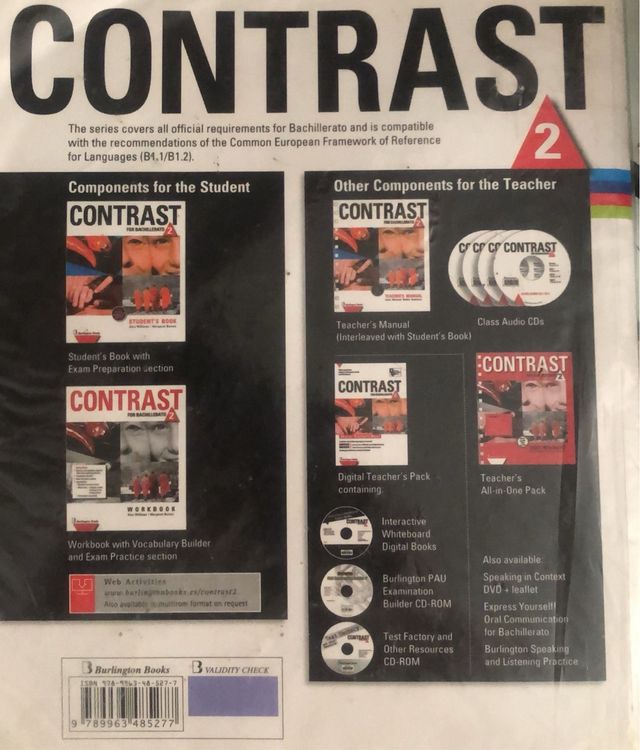 Libro ingles Contrast 2 bachillerato