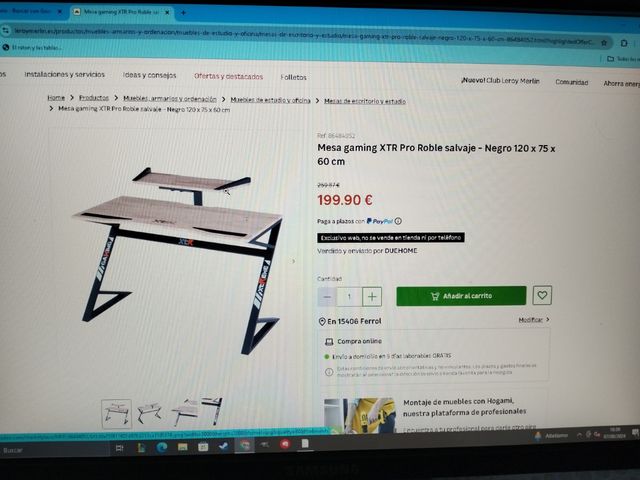 Tablón y soporte mesa gaming XtR Pro Roble salvaje