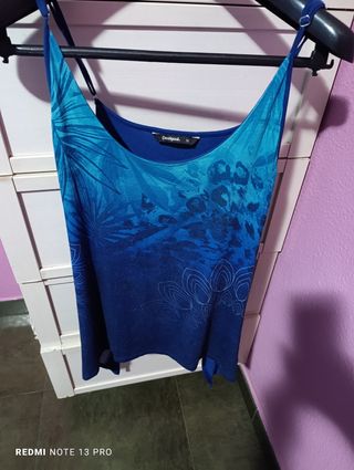 Camiseta mujer tirantes Desigual 