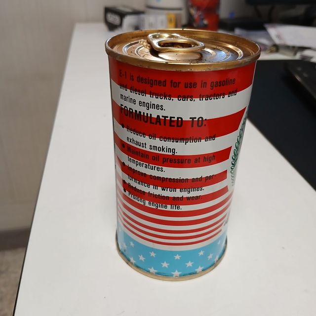 Lata aditivo de aceite E-1