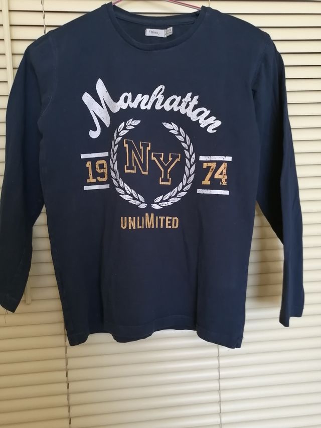Camiseta niño Manhattan manga larga. 