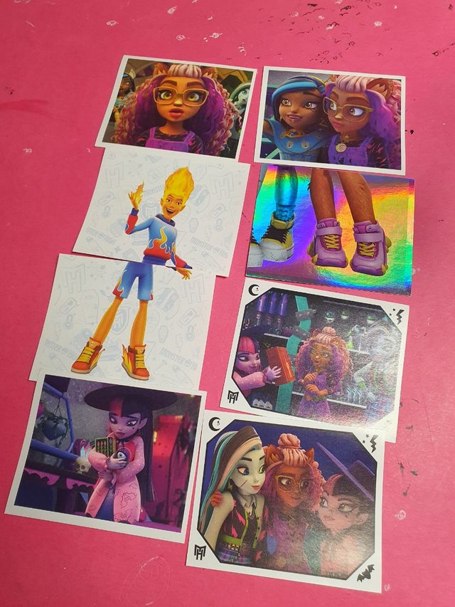 8 Cromos Panini de Monster High G3