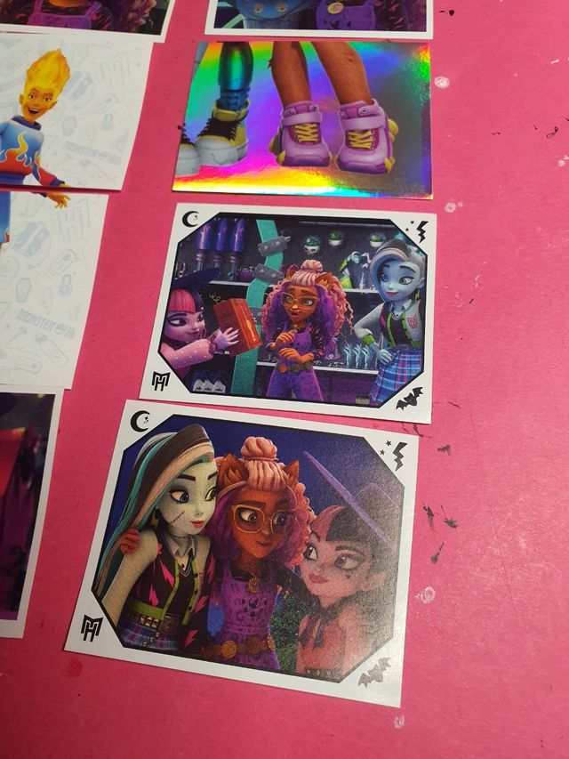 8 Cromos Panini de Monster High G3