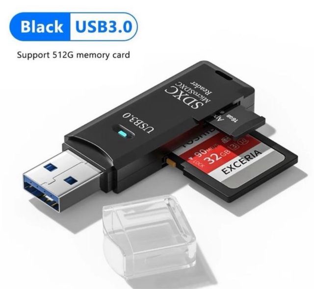 Lector de tarjeta SD y micro sd USB 3.0, adaptador