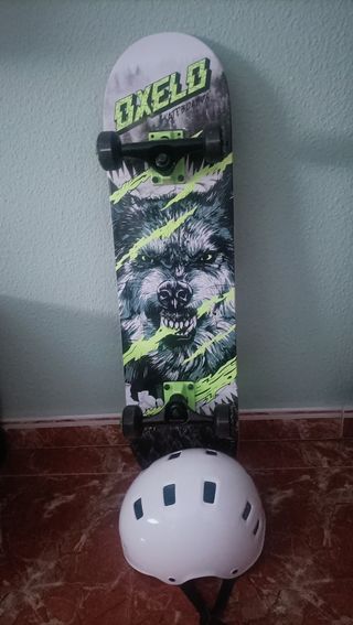 Skateboarding niño