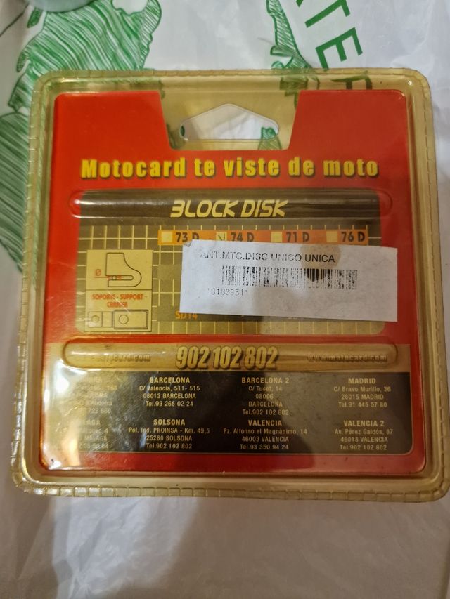 Candado freno bicicleta o moto