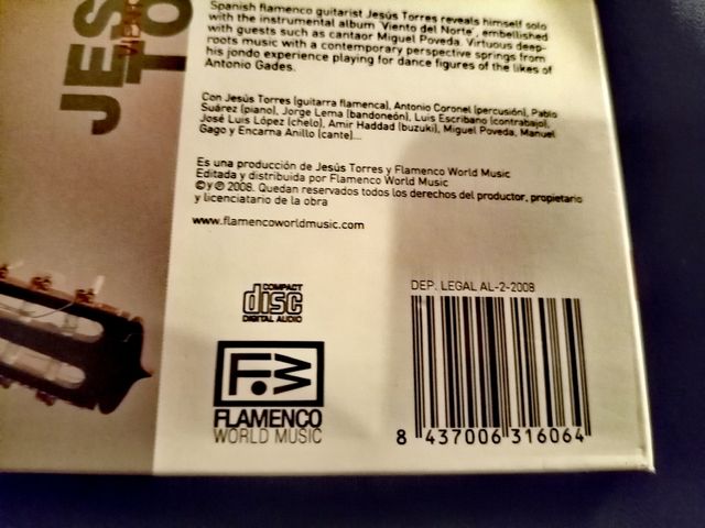 Jesús Torres CD digipack