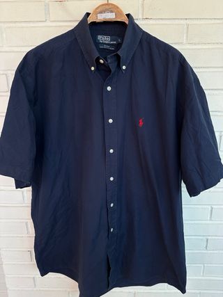 RALPH LAUREN Camisa m/corta azul talla L GRANDE 