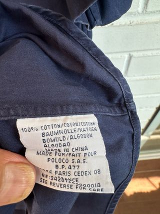 RALPH LAUREN Camisa m/corta azul talla L GRANDE 
