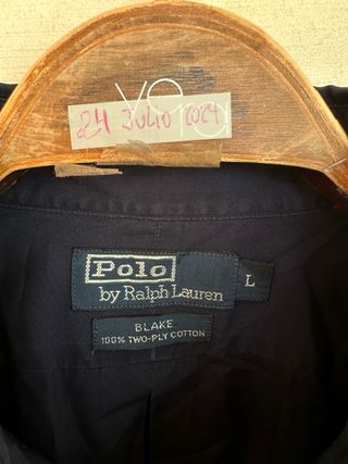 RALPH LAUREN Camisa m/corta azul talla L GRANDE 