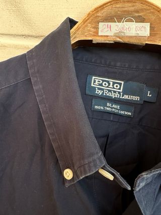 RALPH LAUREN Camisa m/corta azul talla L GRANDE 