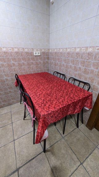 Mesa rustica forja y 4 sillas