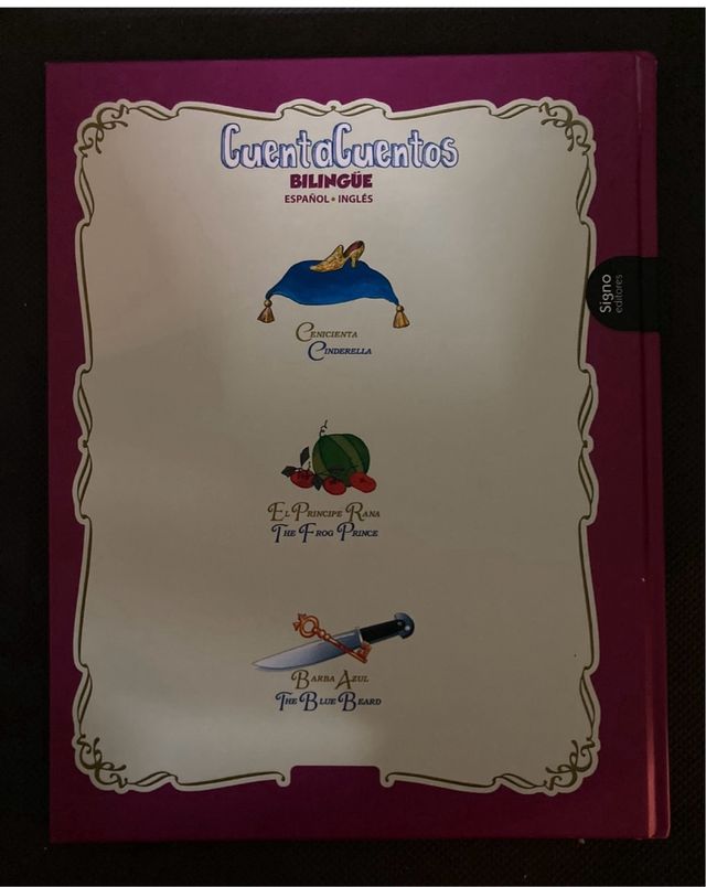 Libro cuentacuentos bilingüe