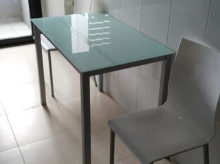 Mesa cocina cristal 60x100