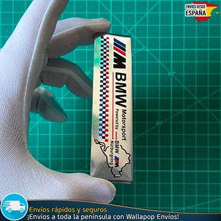 Emblema Logo Powered by BMW M Motorsport Metálico
