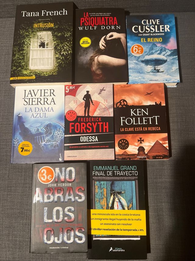 Lote libros misterio y suspense