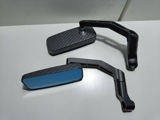 Espejos multiposición símil carbono