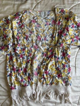 Kimono flores zara