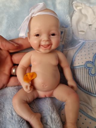 Bebe reborn silicona blanda platino 
