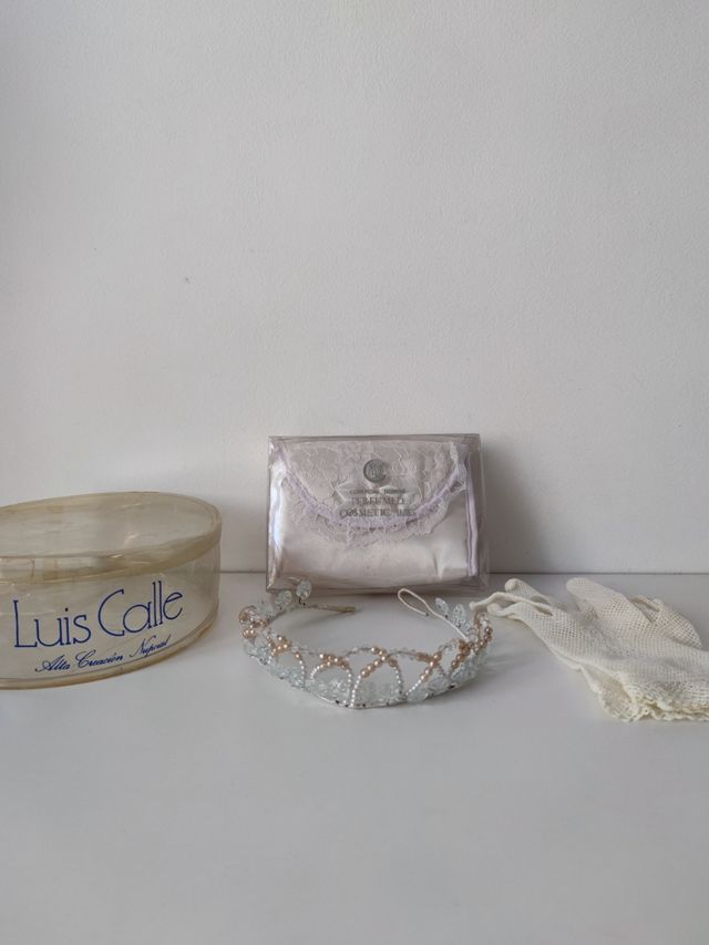 Diadema tiara boda/comunión con regalo