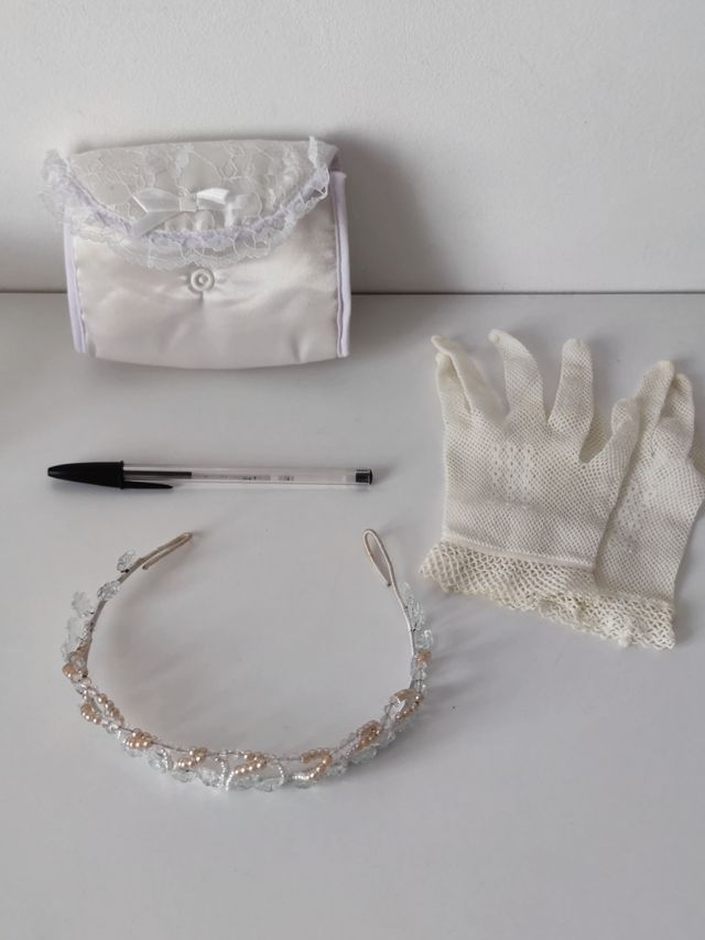 Diadema tiara boda/comunión con regalo