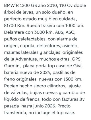 Moto BMW R 1200 GS 2010