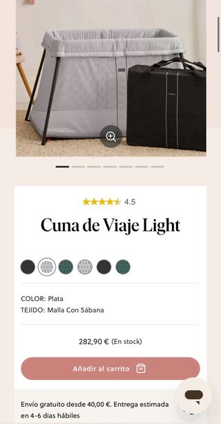 Cuna de viaje babybjorn