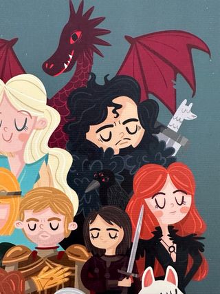 Ilustración Juego de tronos de Andrea Tobar