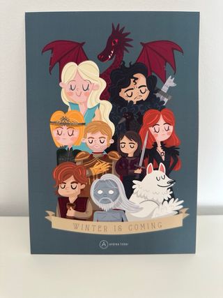 Ilustración Juego de tronos de Andrea Tobar