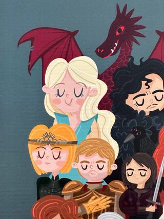 Ilustración Juego de tronos de Andrea Tobar