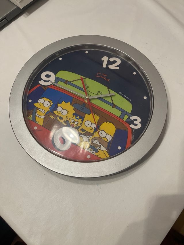 Reloj de pared infantil de los simpsons