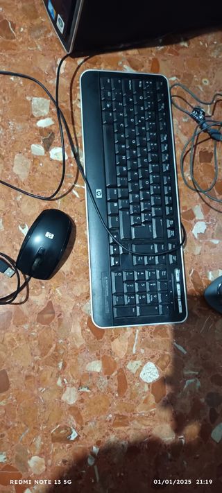 Pc Ordenador ,Pack de 5 piezas ,Ordenador HP+tecla