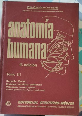 ANATOMÍA HUMANA. 4ª EDICIÓN. TOMO III.