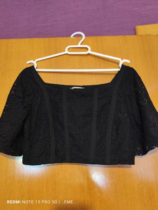 Top de encaje Zara